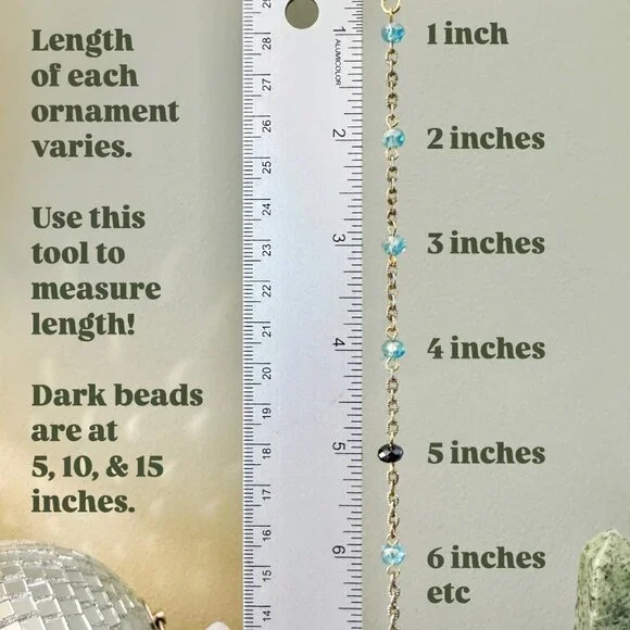 Origami Holiday Ornament #2324 - Small Crane with Christmas Tree Charm - Picture 7 of 7